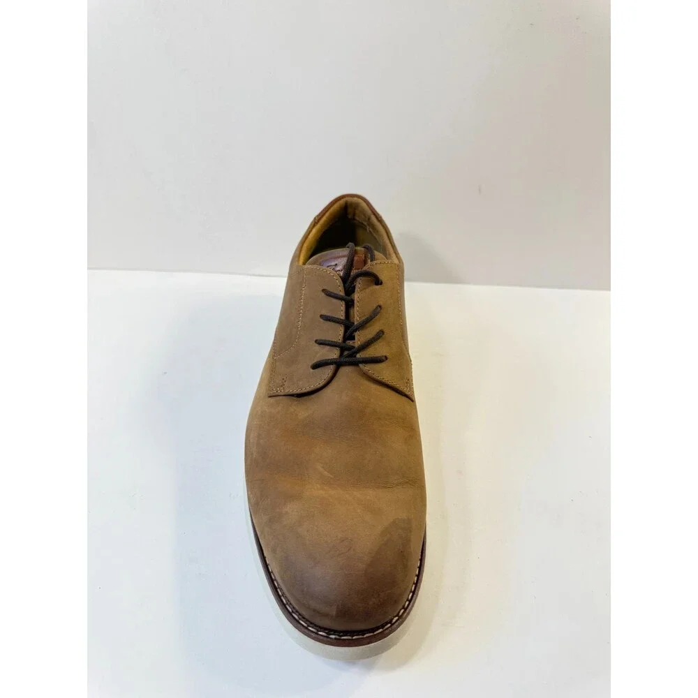 Florsheim Mens Launch Plain Toe Oxford Brown Leather US 12 Wide
